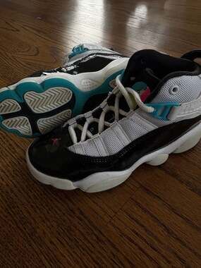 Jordan 6 Rings PS 'South Beach' White/Black-Hyper Pink CK0026-100 Size 12C